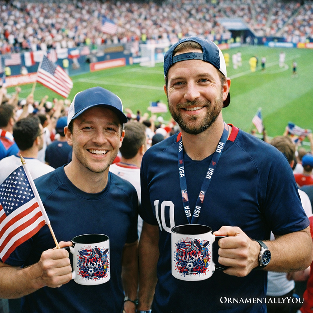 USA 2026 Soccer Cup Global Championship Mug, Football Fans Gift