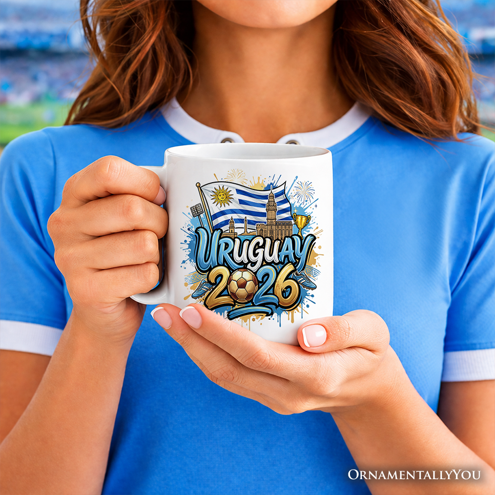 Uruguay 2026 Soccer Cup Global Championship Mug, Football Fans Gift
