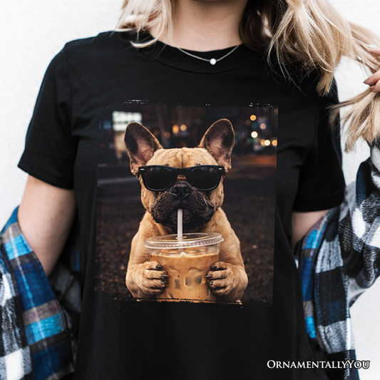 Bulldog Iced Coffee T-Shirt, Funny Dog Parents Tee