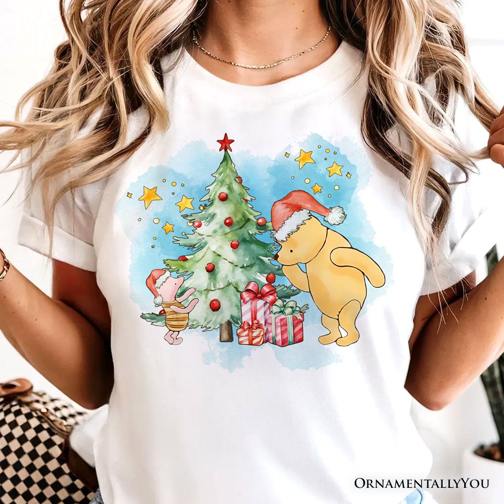 Christmas With Winnie-the-Pooh and Friends T-Shirt, 1926 A.A. Milne Heartwarming Holiday Tee