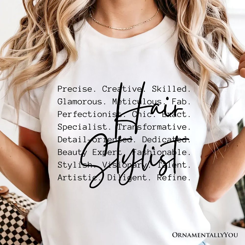 Hair Stylist Definition T-Shirt, Beauty Salon Appreciation Words Tee
