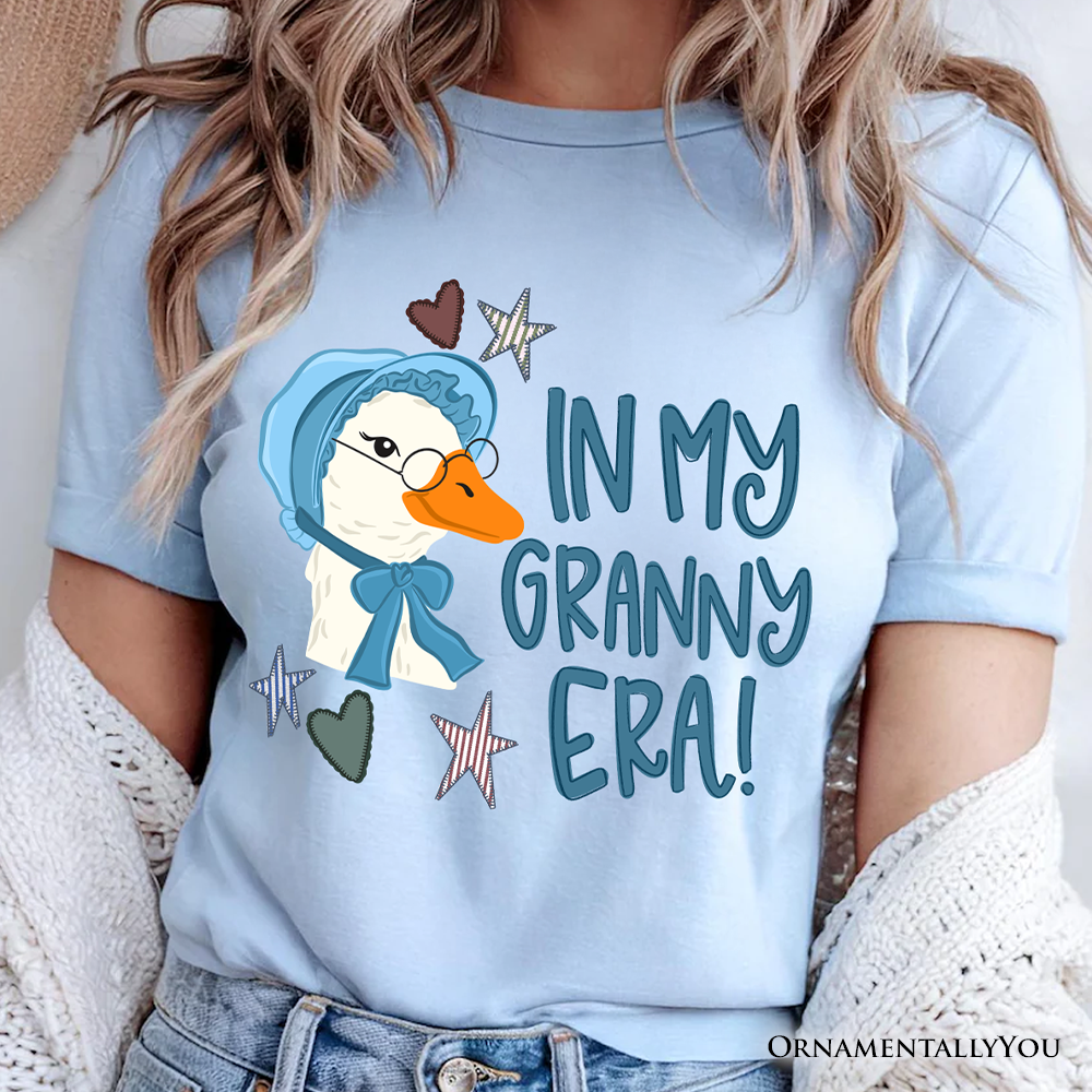 In My Granny Era Goose T-Shirt, Funny Grandma Doodle Tee