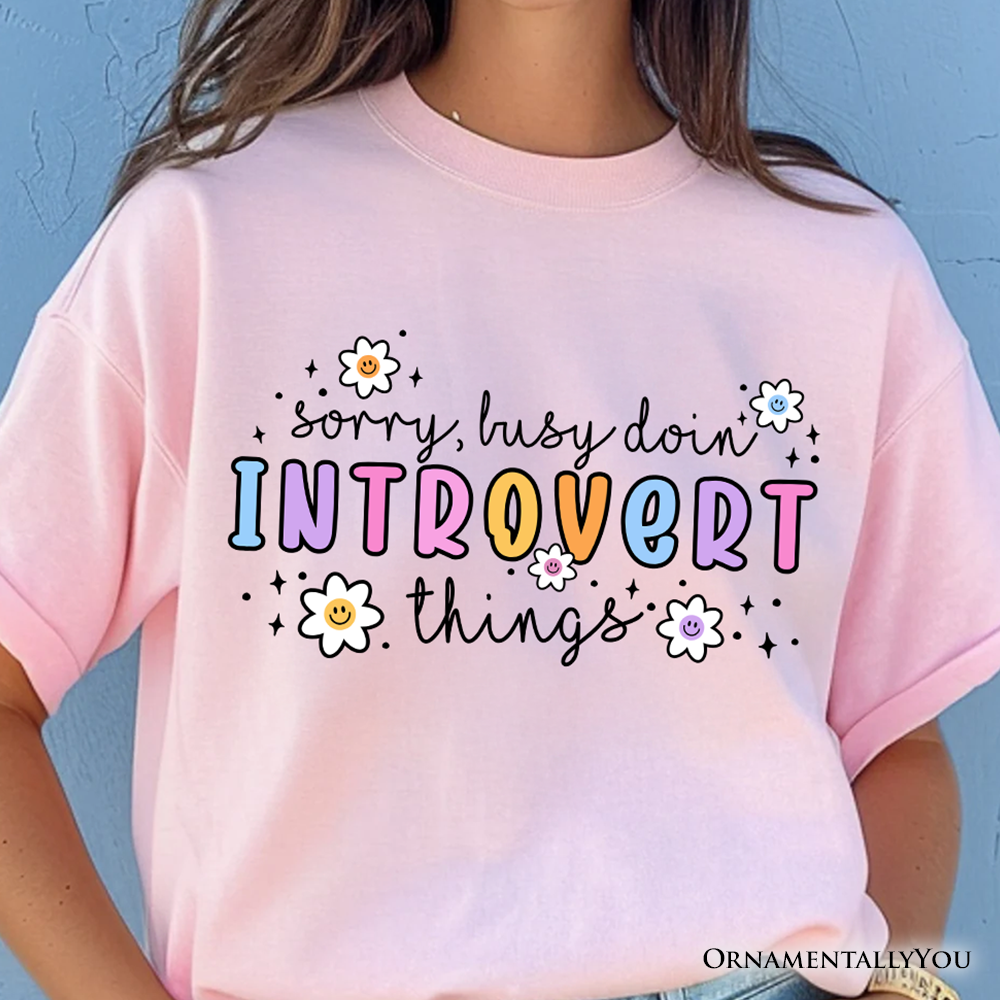 Introvert Things Mental Health T-Shirt, Cute Spring Tee