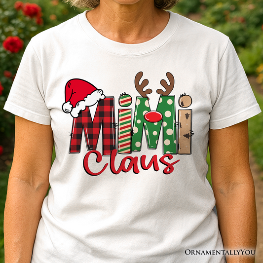 Mimi Claus Retro Christmas T-Shirt, Matching Family Holiday Tee
