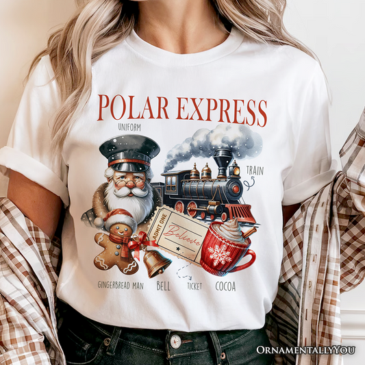 Polar Express Christmas T-Shirt, Vintage Holiday Santa Tee