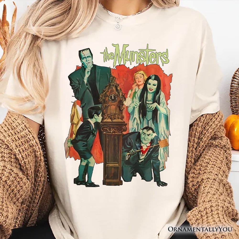 Retro Monster Family Sitcom T-Shirt, Horror Halloween Tee