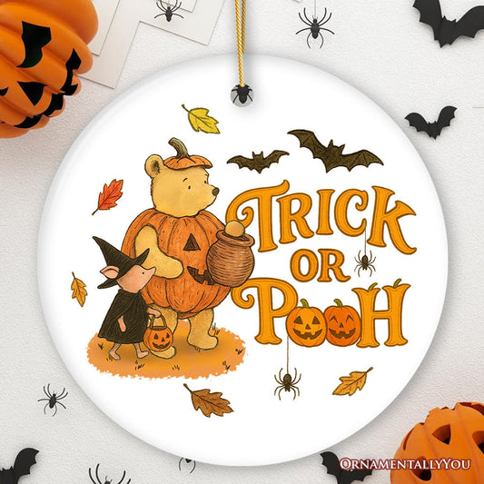 Trick or Treat Winnie-the-Pooh Ornament, 1926 A.A. Milne Vintage Halloween Tree Decor and Keepsake