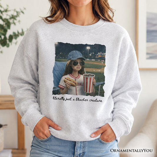 Funny Doll Face Baseball Sweatshirt, Sports Fan Mom Sweater