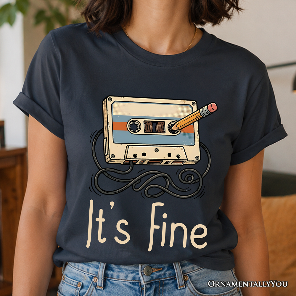 Retro Cassette Tape T-Shirt, 90s Music Vibe Tee