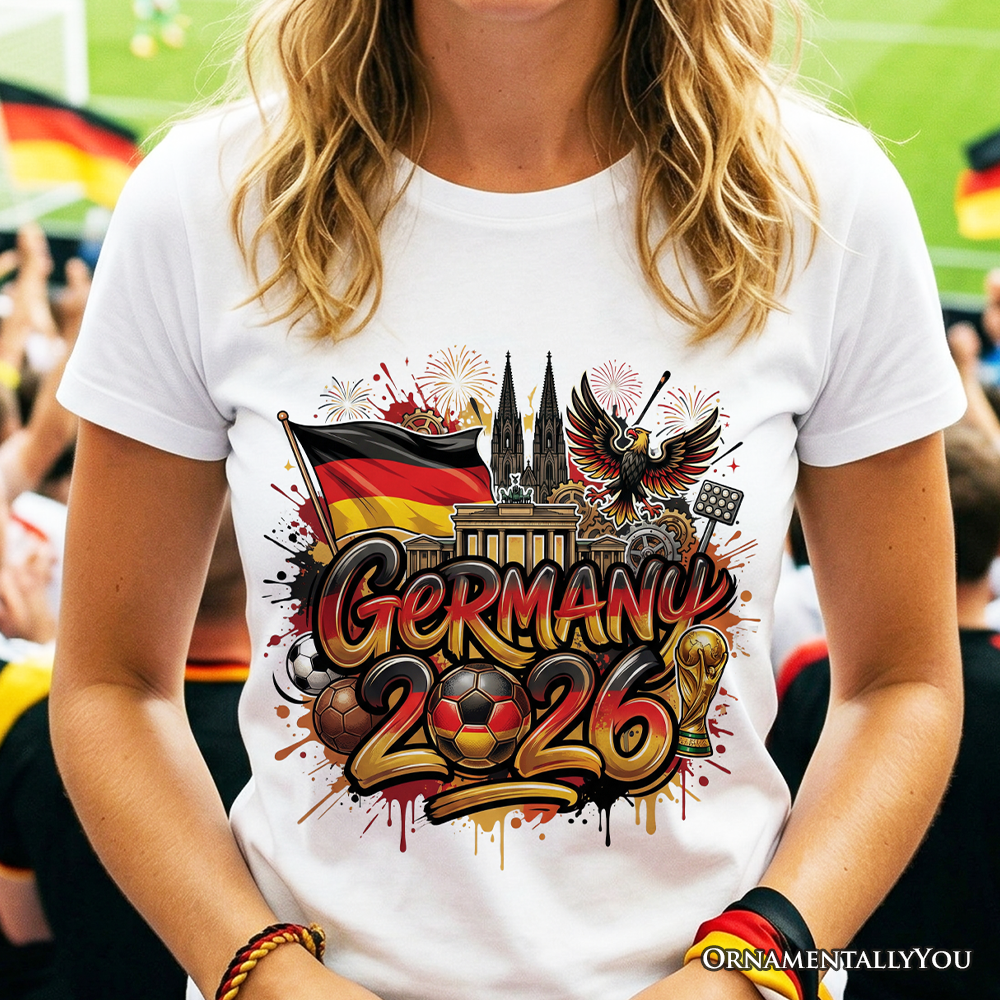 Germany 2026 FIFA World Cup Soccer T-Shirt, Fans Football Tee