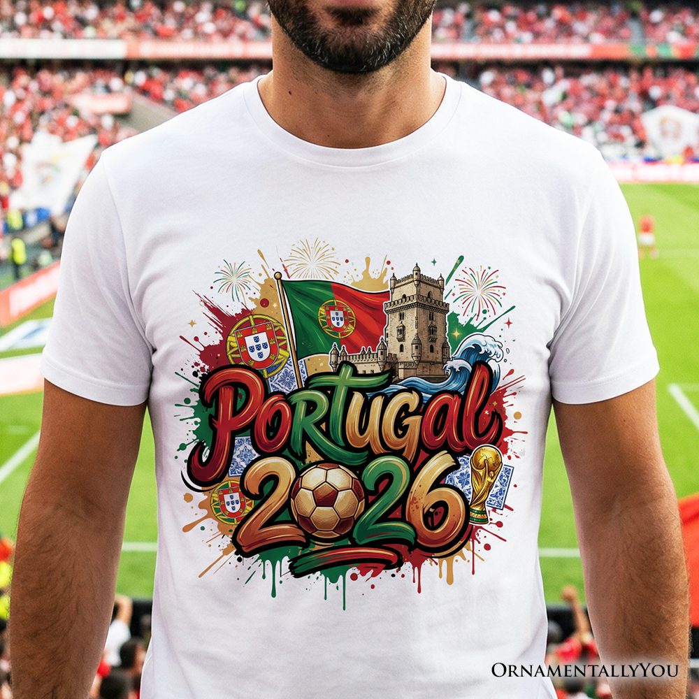 Portugal 2026 FIFA World Cup Soccer T-Shirt, Fans Football Tee
