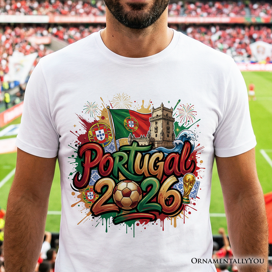 Portugal 2026 FIFA World Cup Soccer T-Shirt, Fans Football Tee