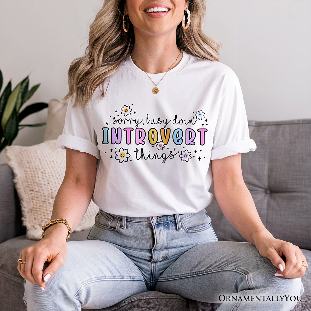 Introvert Things Mental Health T-Shirt, Cute Spring Tee