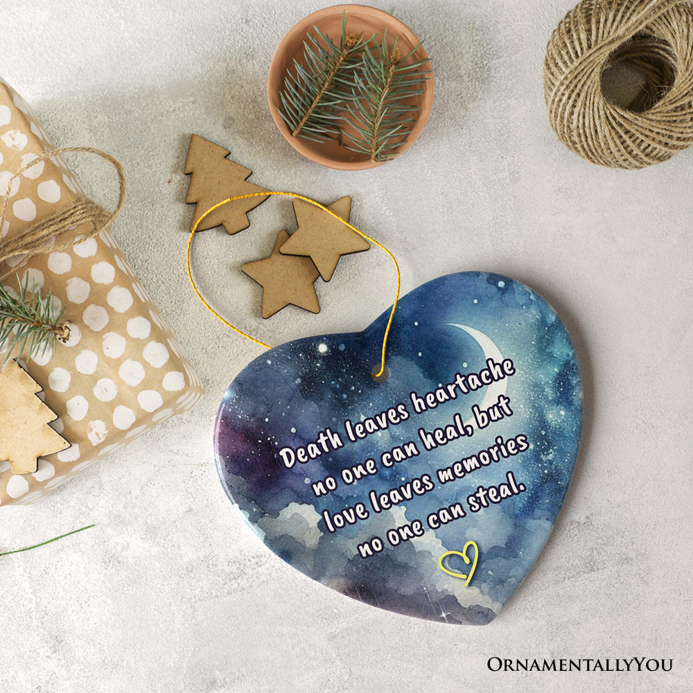Love Leaves Memory Christmas Ornament, Healing Memorial Gift