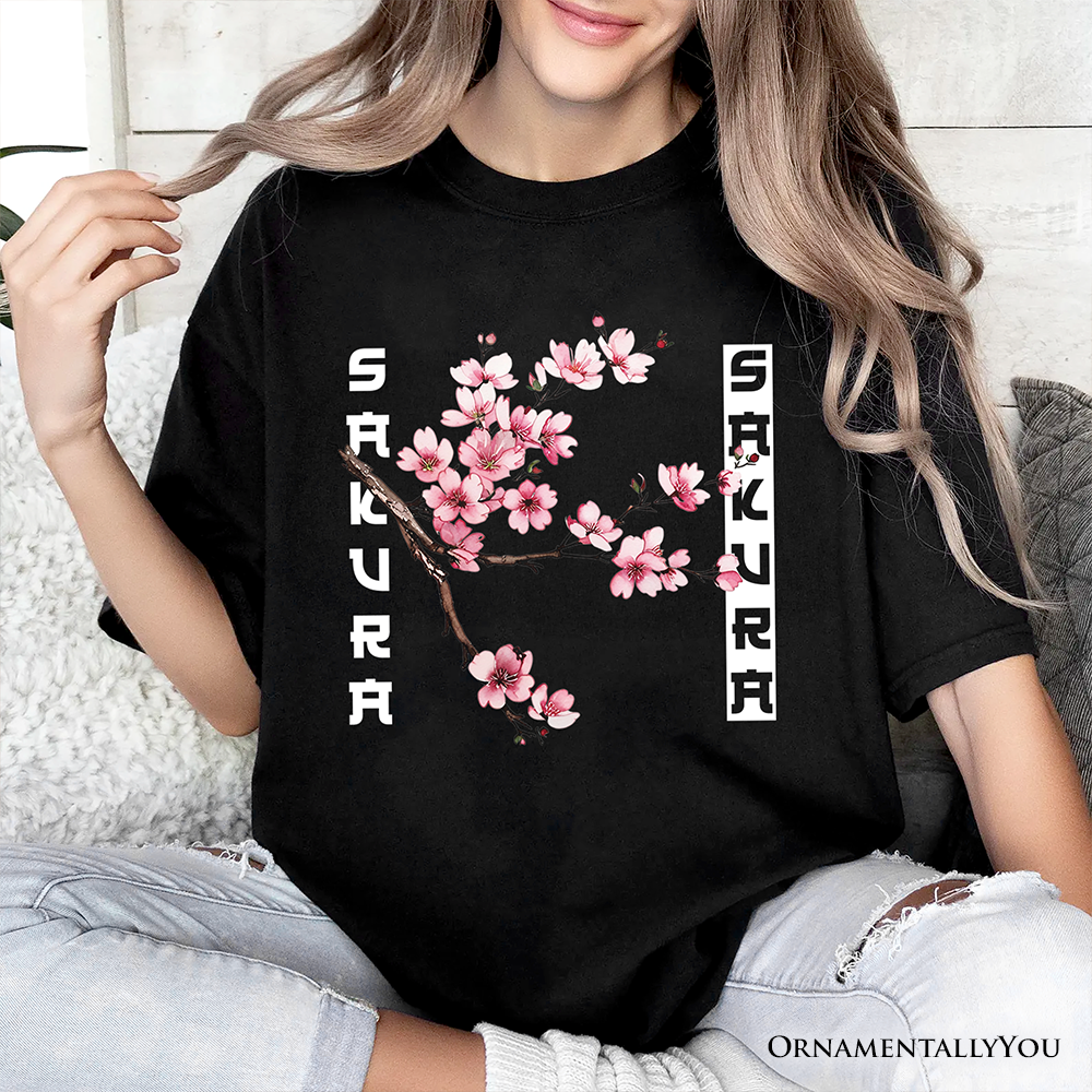Sakura Cherry Blossom T-Shirt, Vintage Japanese Spring Floral Tee