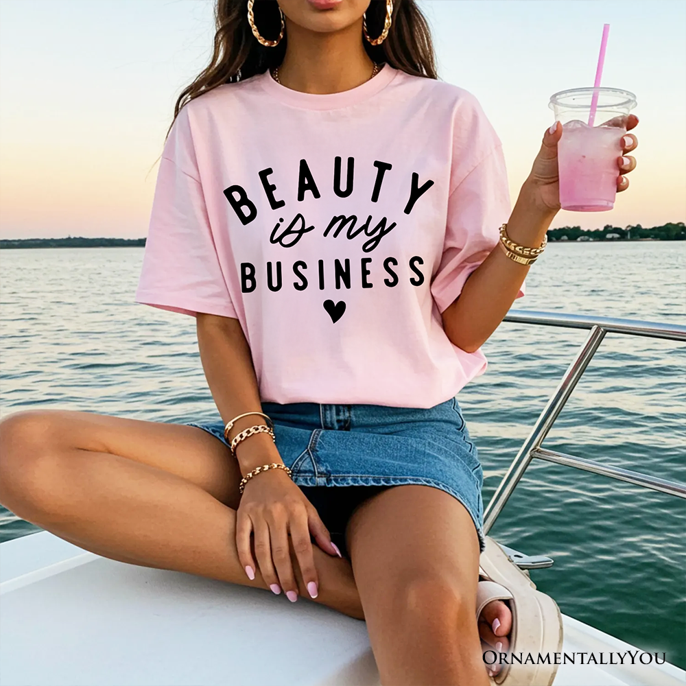Beauty Is My Business Artist T-Shirt, Minimalist Salon Tee