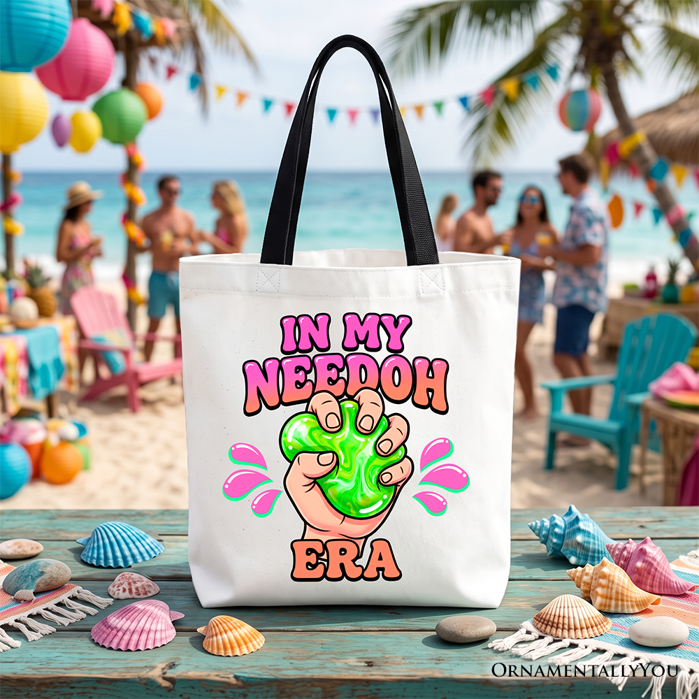 In My Needoh Era Tote Bag, Funny Stress Ball Mental Health Gift Shopper