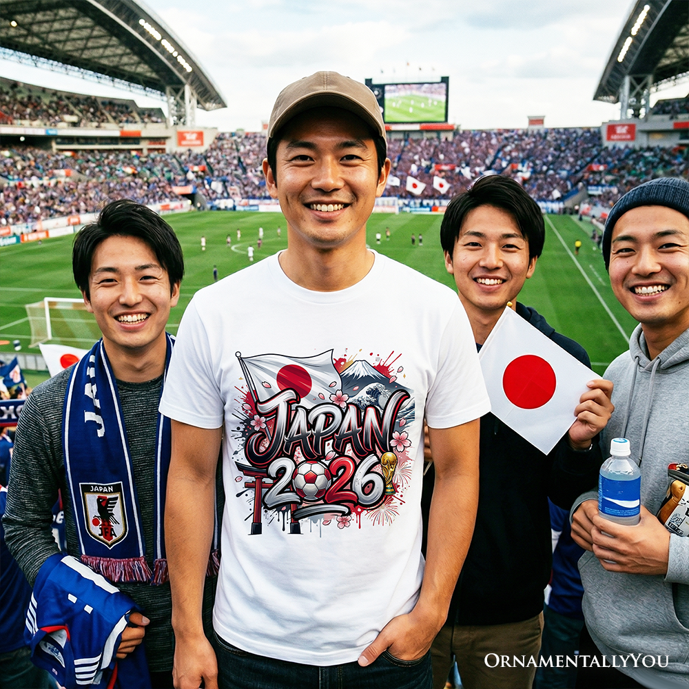 Japan 2026 FIFA World Cup Soccer T-Shirt, Fans Football Tee