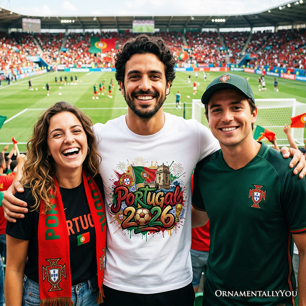 Portugal 2026 FIFA World Cup Soccer T-Shirt, Fans Football Tee