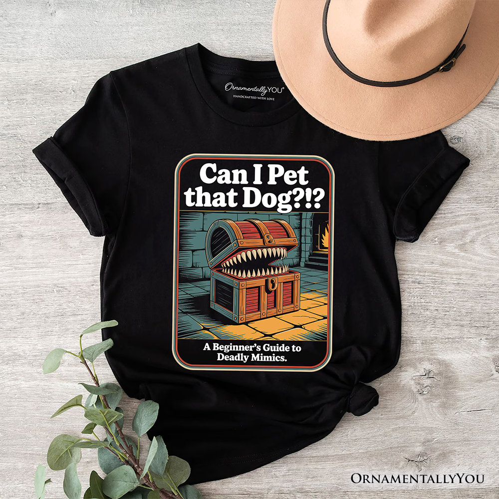 Can I Pet That Dog Retro T-Shirt, Vintage Meme Humor