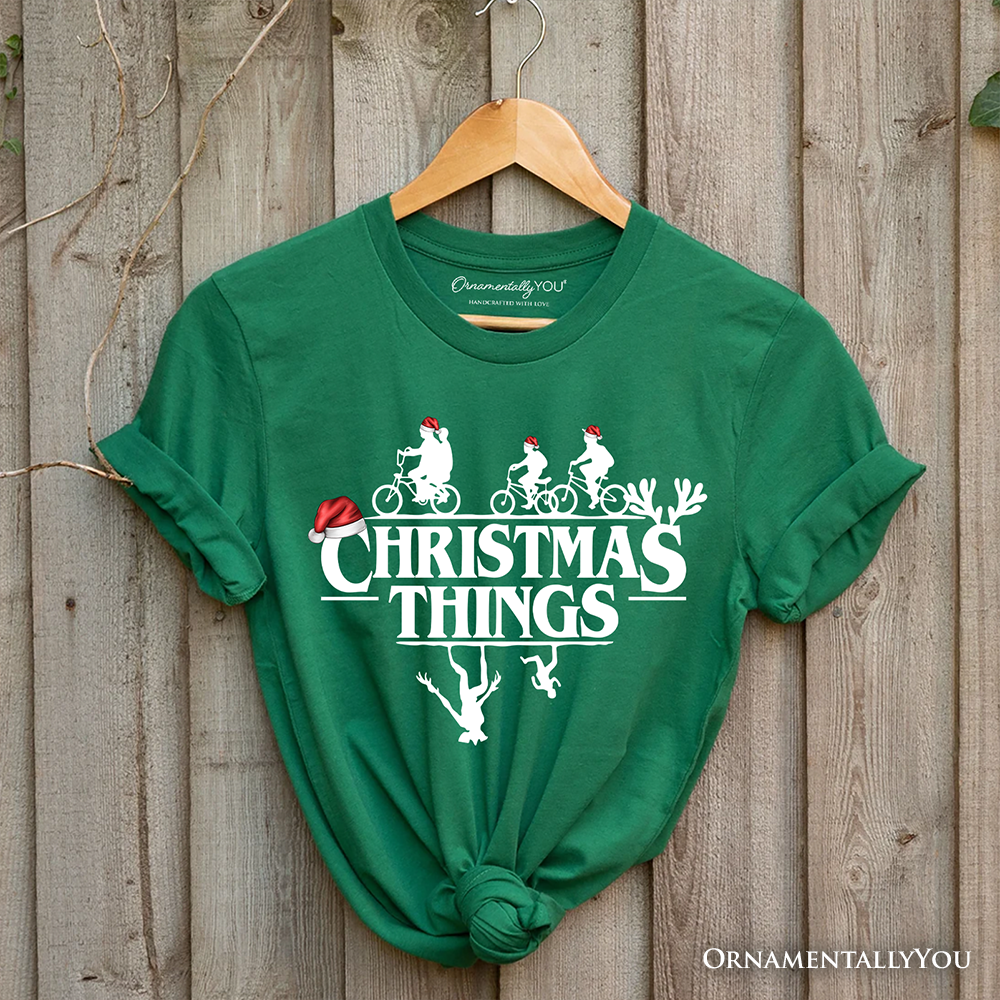 Christmas Things Retro T-Shirt, Handmade Soft Holiday Tee