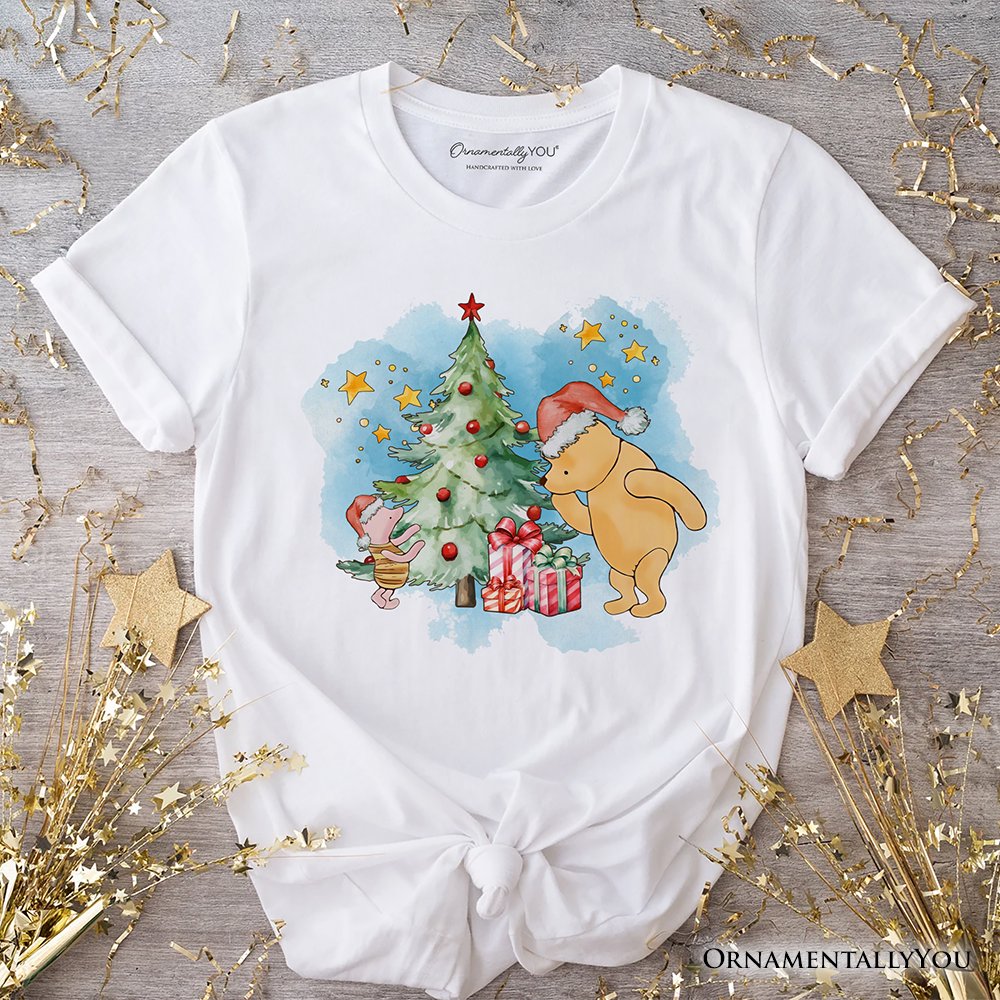 Christmas With Winnie-the-Pooh and Friends T-Shirt, 1926 A.A. Milne Heartwarming Holiday Tee