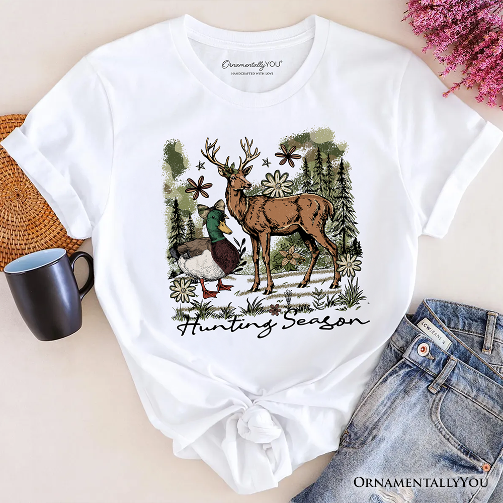Coquette Hunting Season T-Shirt, Rustic Wildlife Hunter Tee