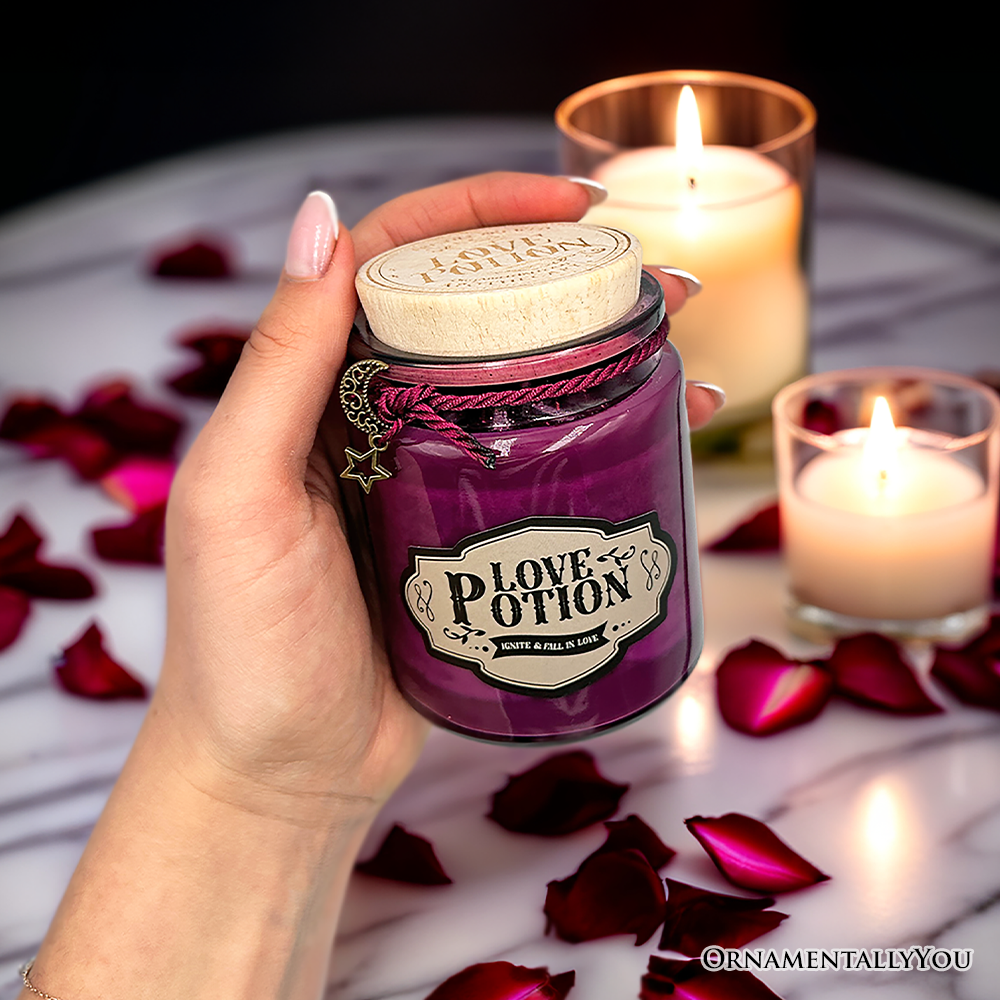 Love Potion Romantic Candle, Valentine Decor