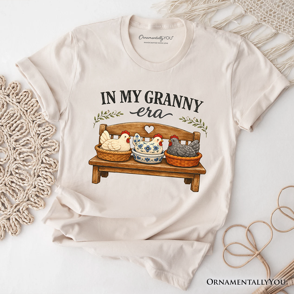 In My Granny Era Chicken Vintage T-Shirt, Cozy Farmhouse Country Grandma Tee
