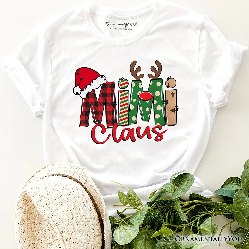 Mimi Claus Retro Christmas T-Shirt, Matching Family Holiday Tee