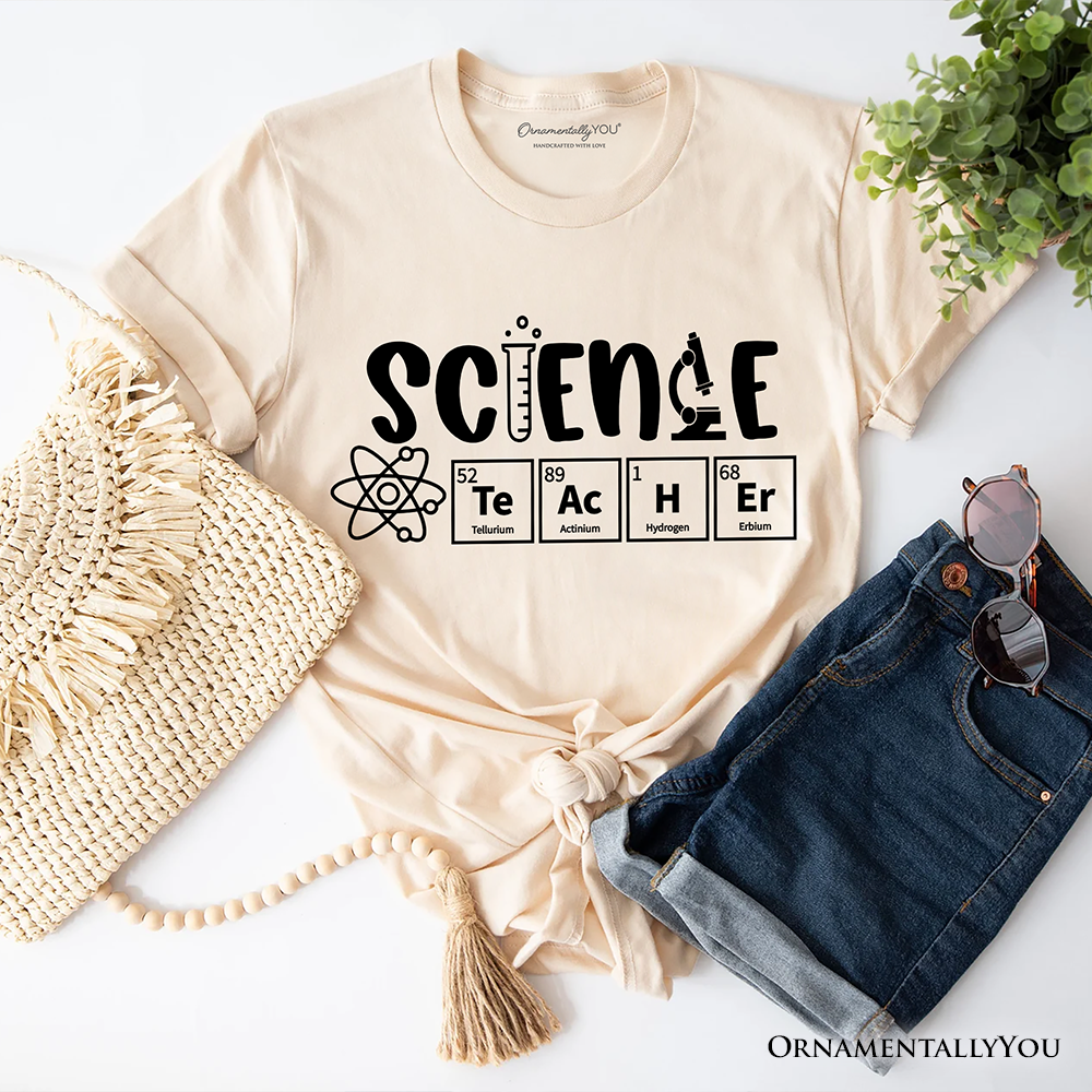 Science Teacher Elements T-Shirt, Periodic Table Tee for Educators