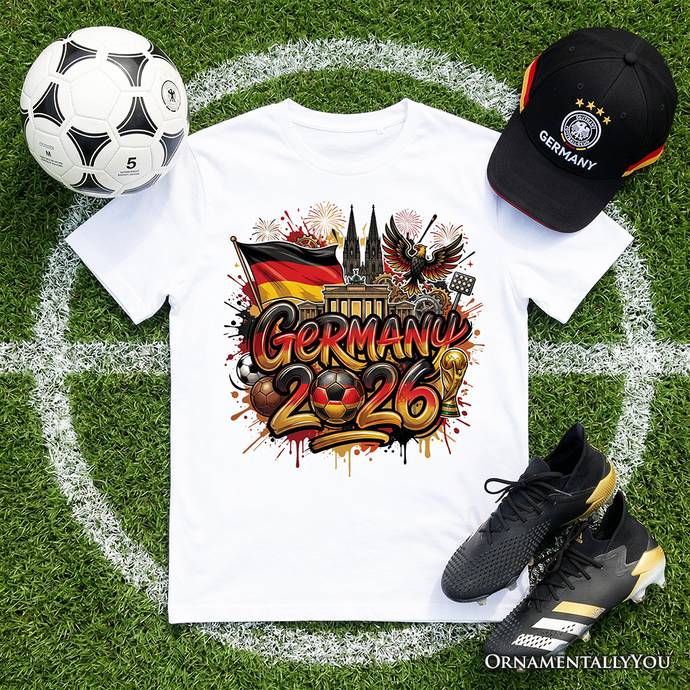 Germany 2026 FIFA World Cup Soccer T-Shirt, Fans Football Tee