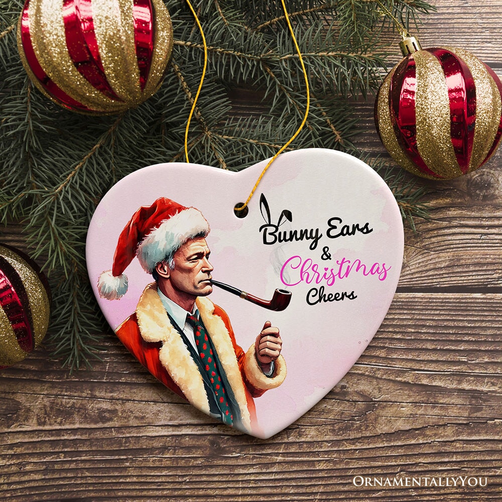 Bunny Ears & Christmas Cheers Ornament, Playboy Holiday Humor