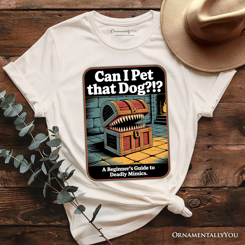 Can I Pet That Dog Retro T-Shirt, Vintage Meme Humor