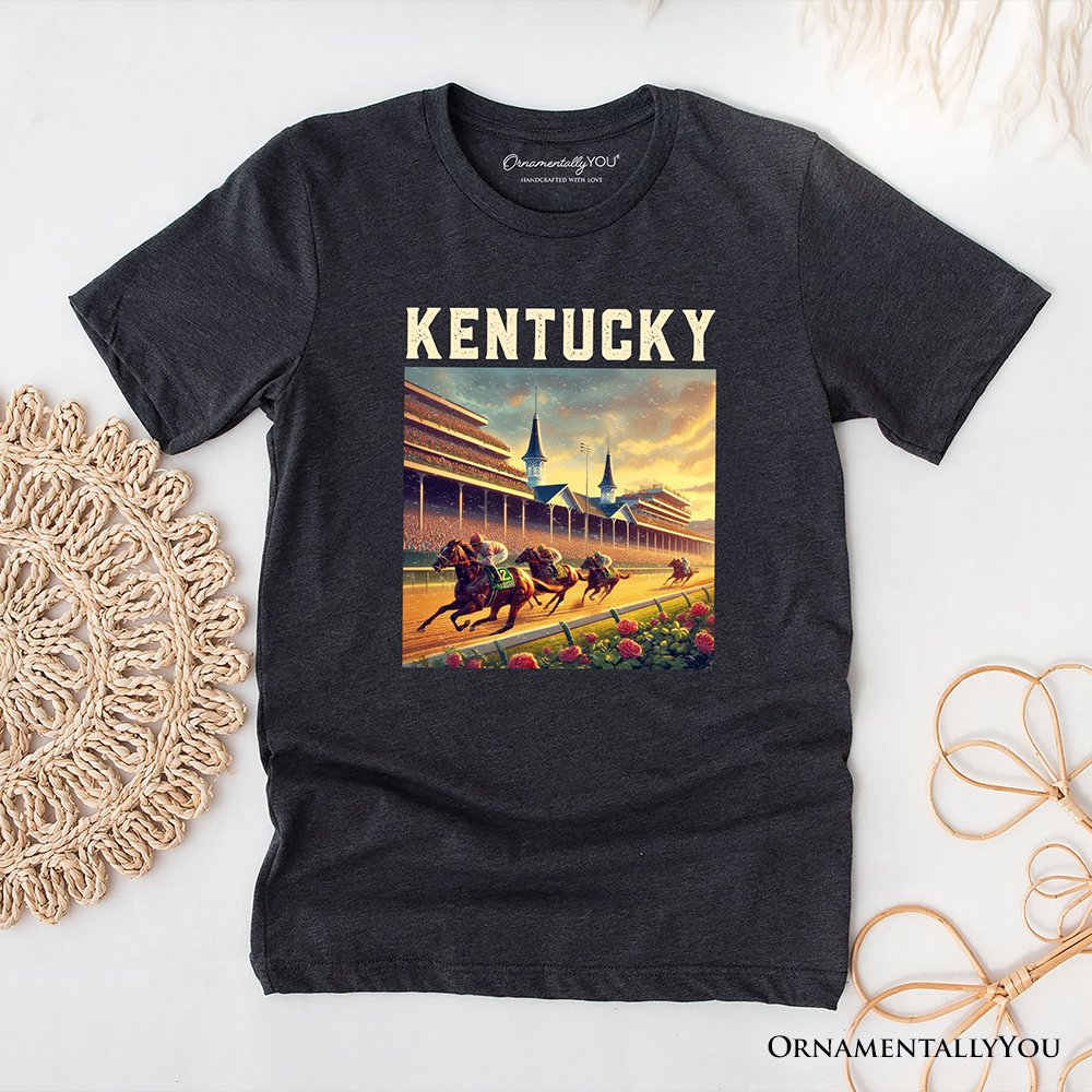 Iconic Kentucky State Horse Racing T-Shirt, Churchill Downs Tee and Derby Heritage Souvenir