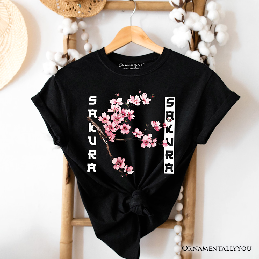 Sakura Cherry Blossom T-Shirt, Vintage Japanese Spring Floral Tee