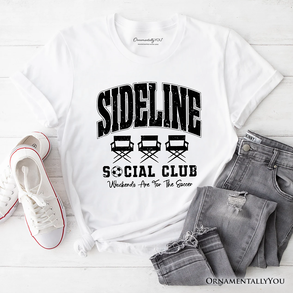 Sideline Social Club Soccer T-Shirt, Weekends Are for the Soccer Game Day Tee