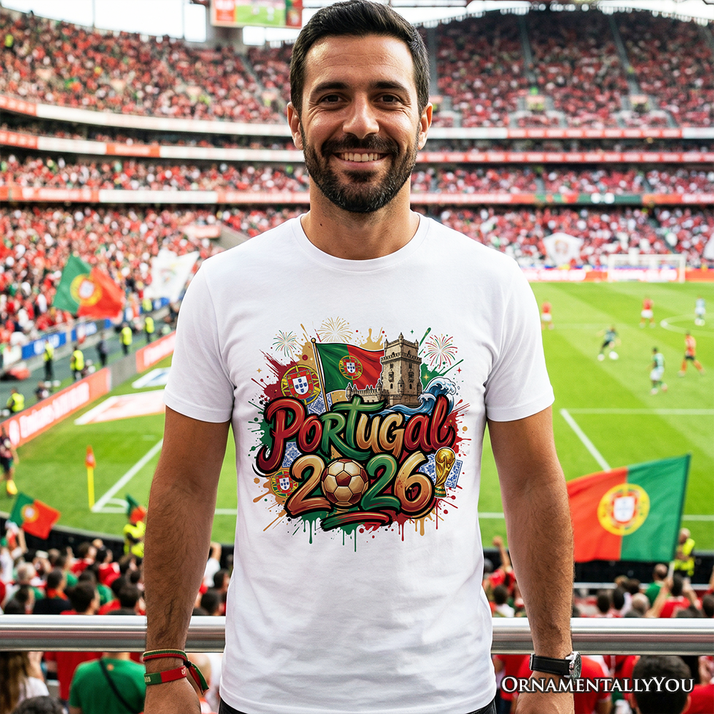 Portugal 2026 FIFA World Cup Soccer T-Shirt, Fans Football Tee