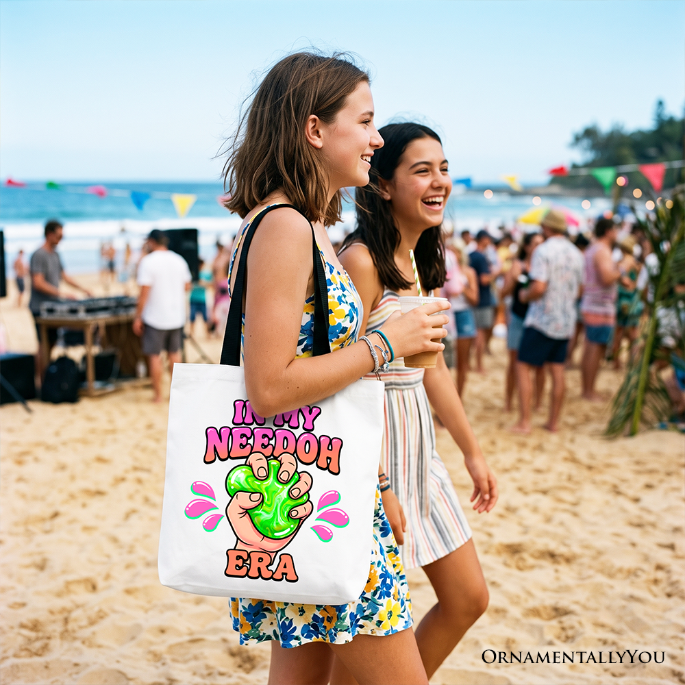 In My Needoh Era Tote Bag, Funny Stress Ball Mental Health Gift Shopper