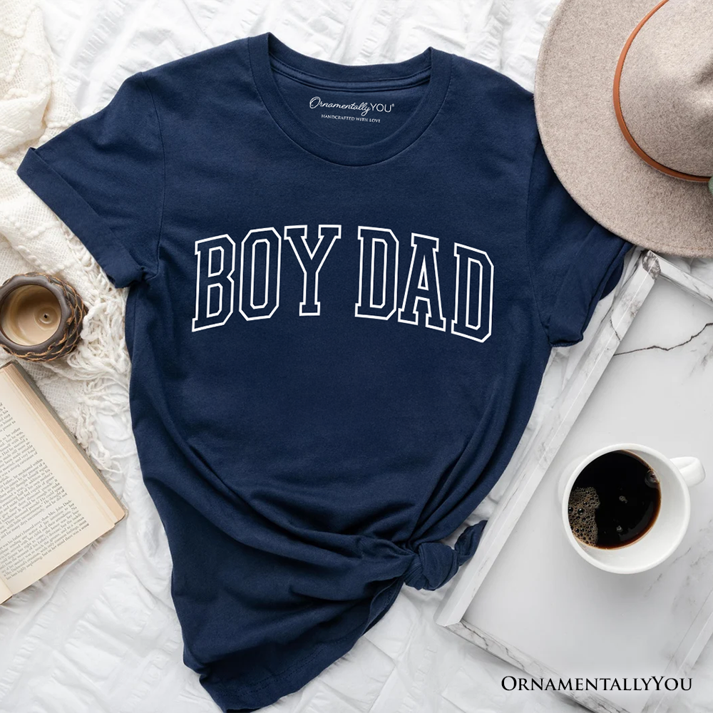 Boy Dad Varsity T-Shirt, Father's Day Tee