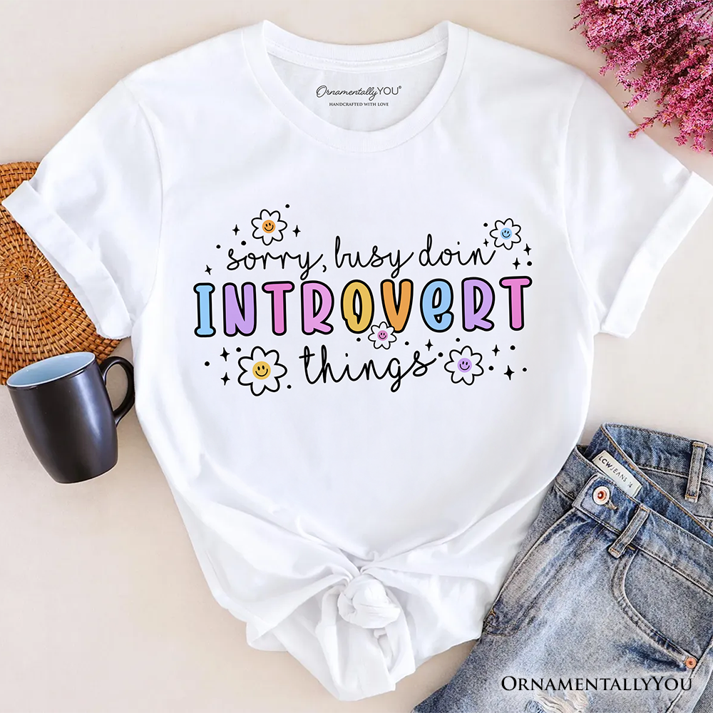 Introvert Things Mental Health T-Shirt, Cute Spring Tee