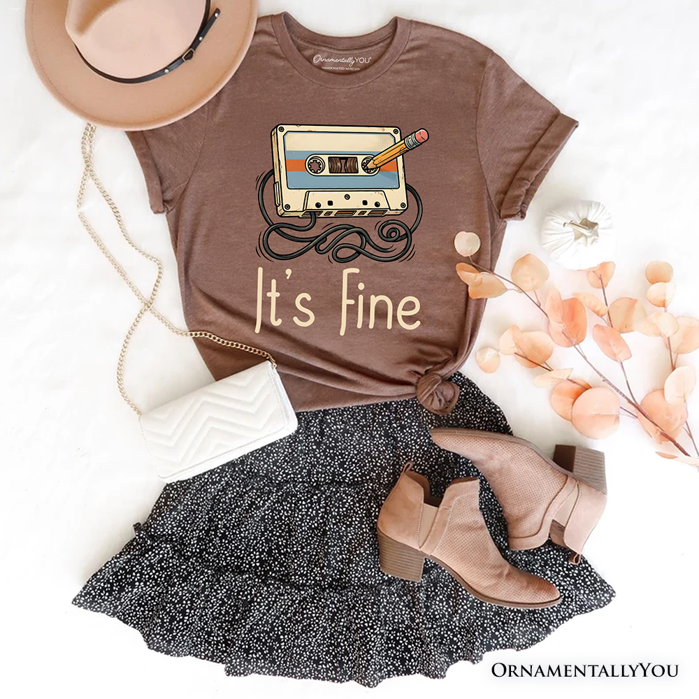 Retro Cassette Tape T-Shirt, 90s Music Vibe Tee
