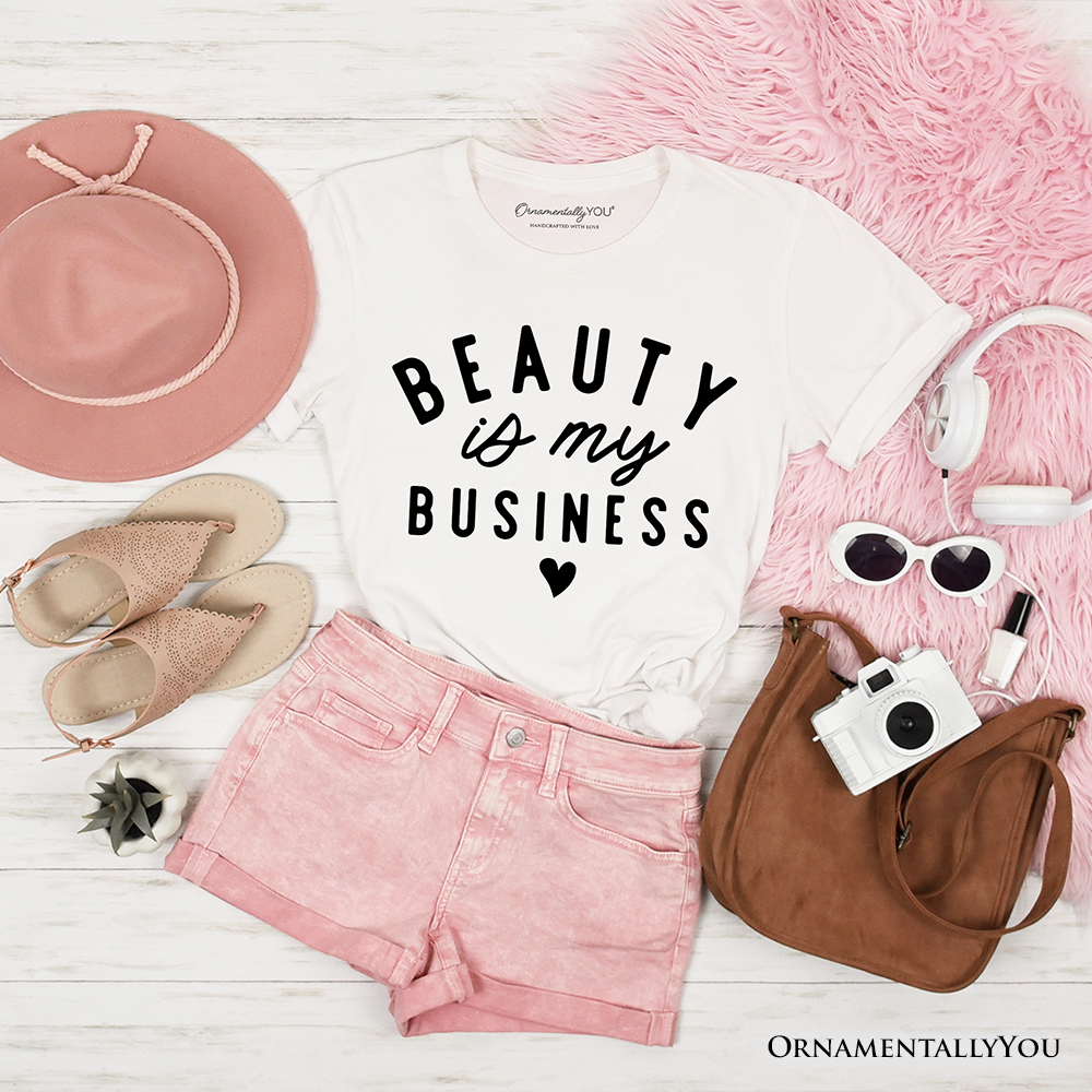 Beauty Is My Business Artist T-Shirt, Minimalist Salon Tee