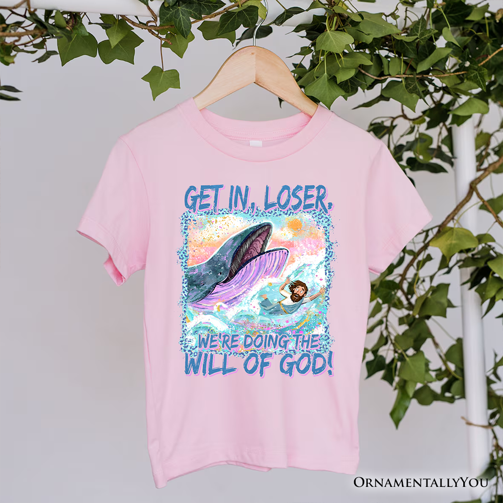 Jonah And The Whale T-Shirt, Doing The Will Of God Funny Christian Tee
