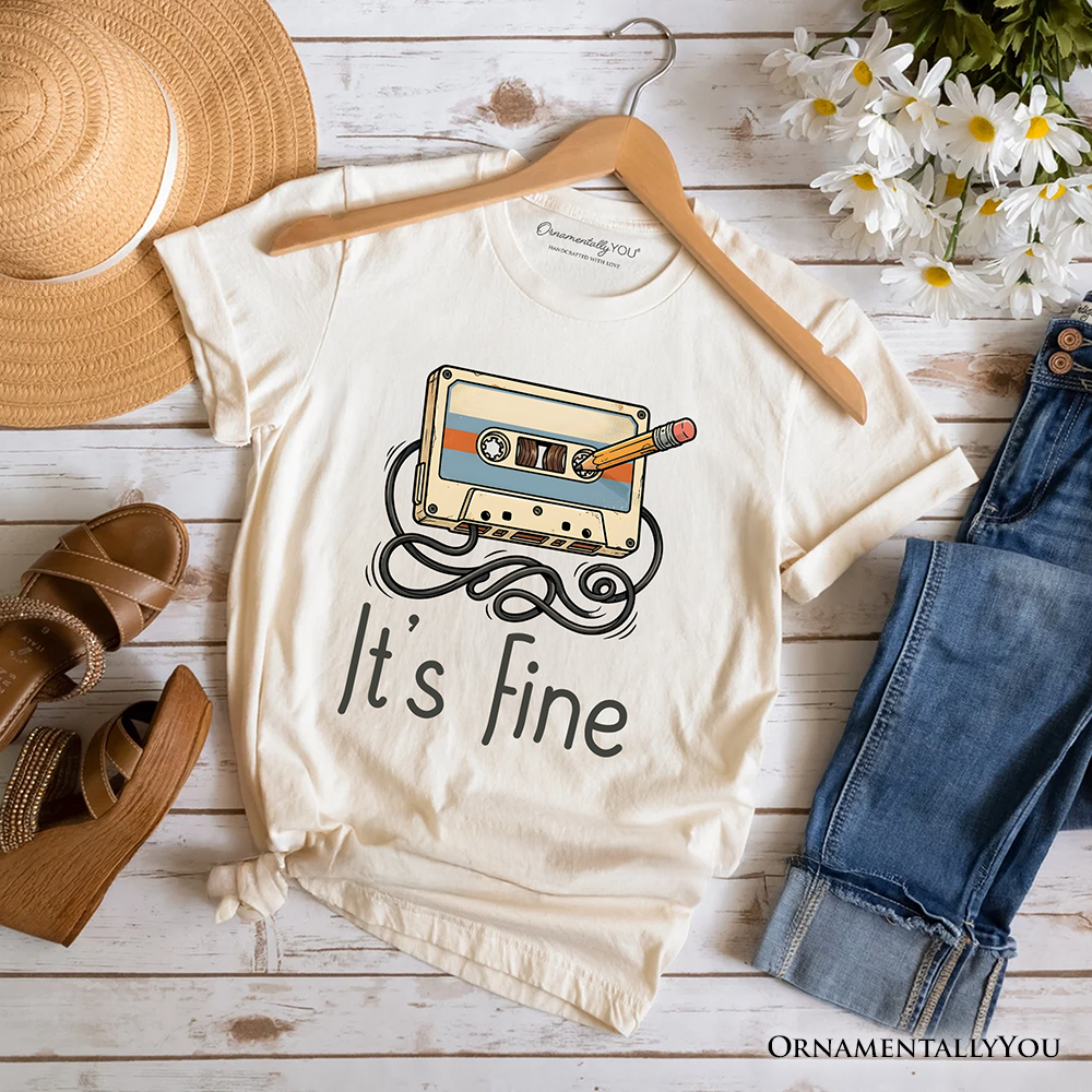 Retro Cassette Tape T-Shirt, 90s Music Vibe Tee