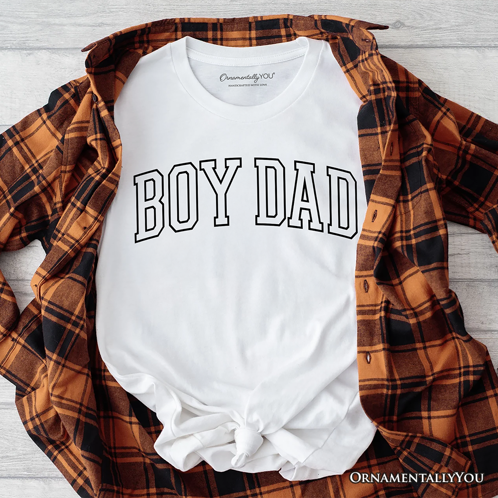 Boy Dad Varsity T-Shirt, Father's Day Tee