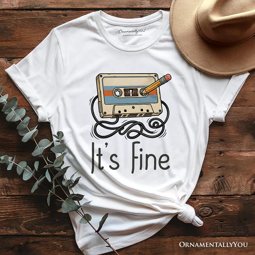 Retro Cassette Tape T-Shirt, 90s Music Vibe Tee