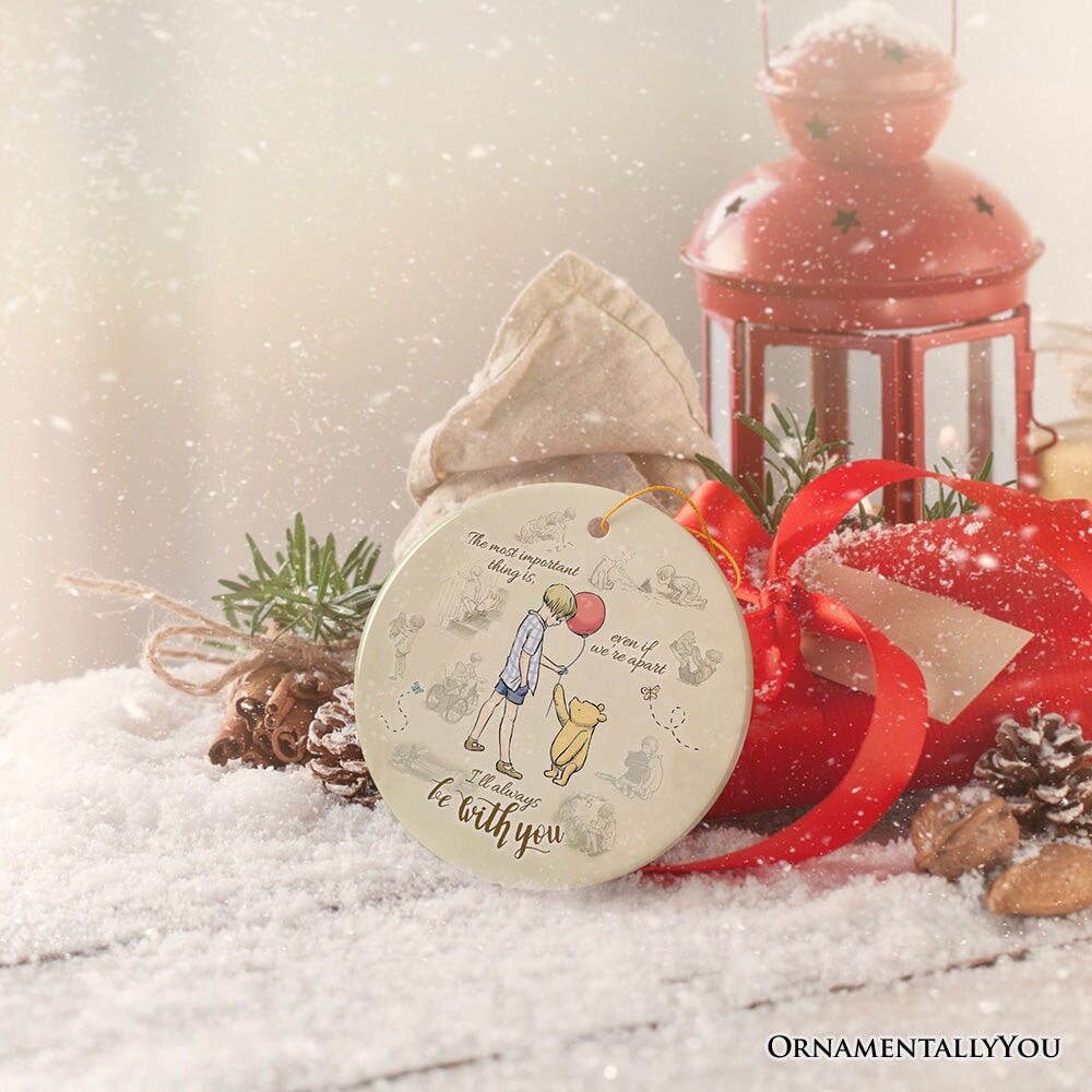 I'll Always be with You Ornament, Comforting Pooh Bear Christmas Gift and Keepsake