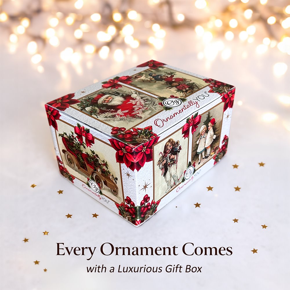 Enchanting Believe Glittering Glass Festive Christmas Ornament