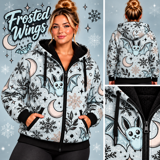 Frosted Wings-FLEECE LINED HOODED JACKET-PREORDER CLOSING 11/9, ETA LATE JAN.